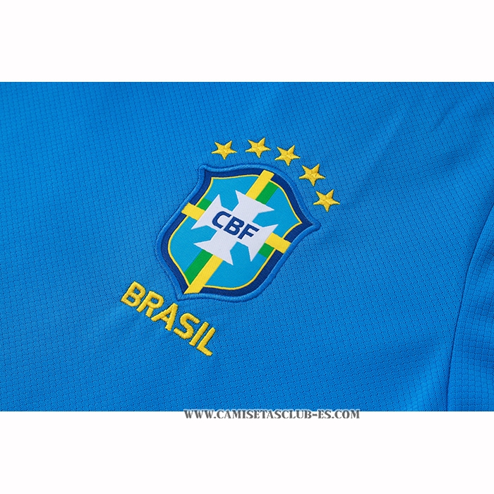 Chandal del Brasil 26-27 Manga Corta Azul - Pantalon Corto